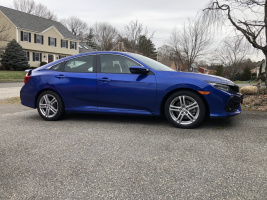 2020 Honda Civic with 17x7.5 Bavaro wheels