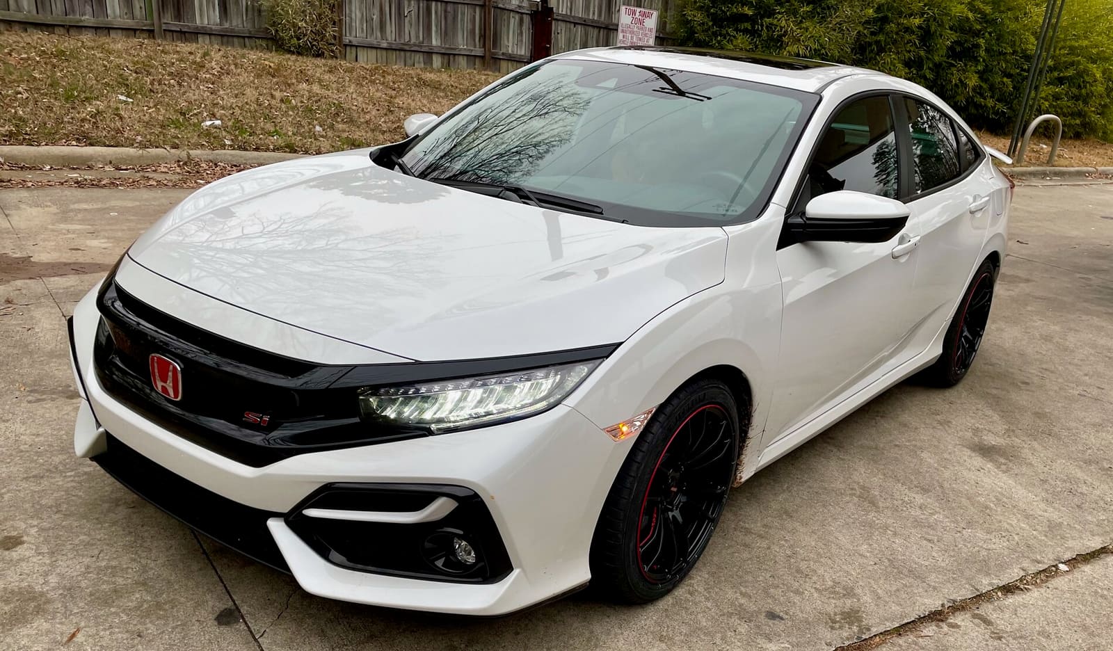 2020 Honda Civic with 18x8.5 wheels