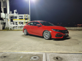 2020 Honda Civic with 17x9.5 Spoon Sports Cr93 wheels