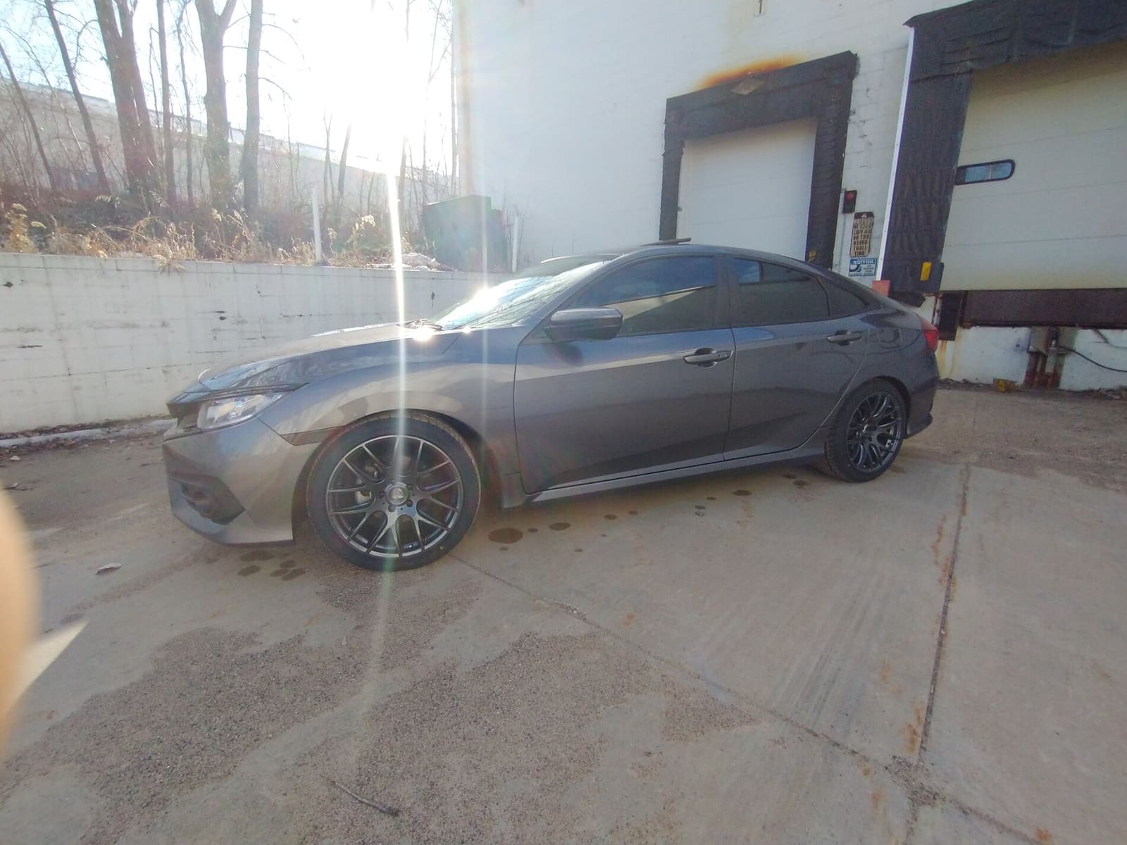 2017 Honda Civic with 18x8.5 wheels