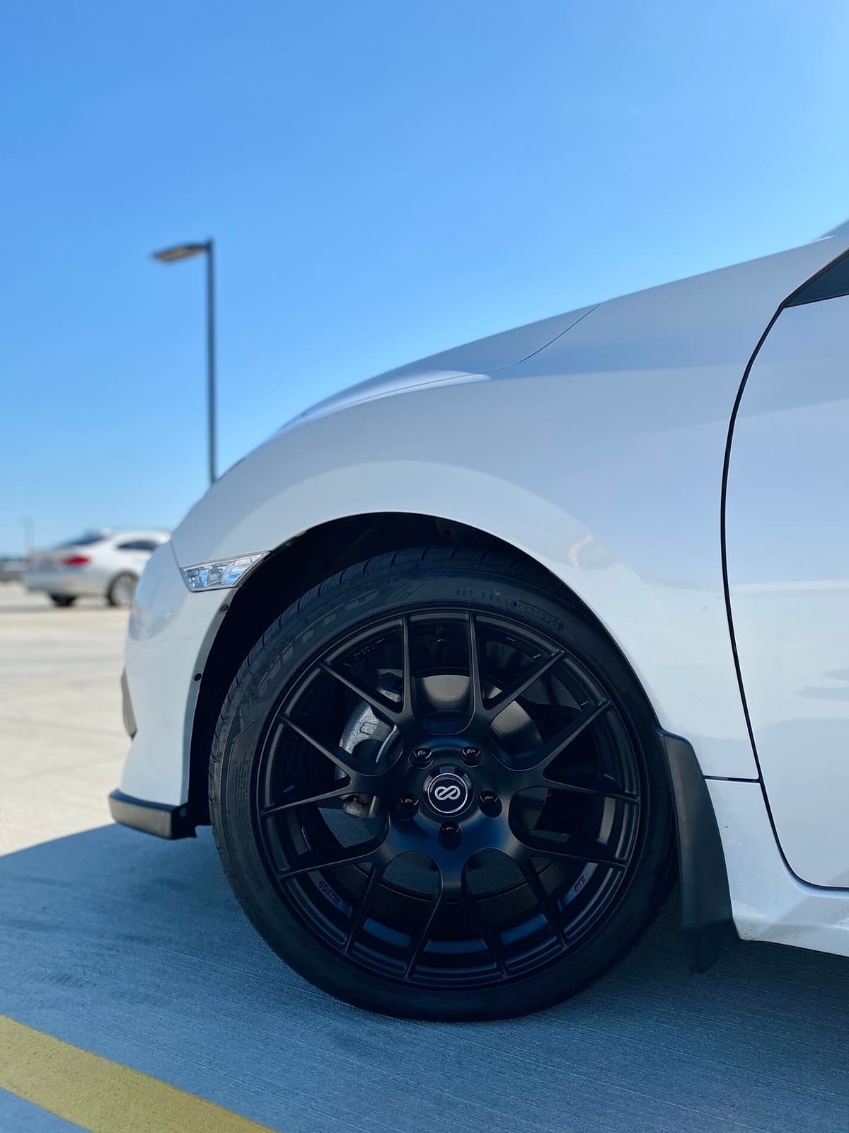 2017 Honda Civic with 18x8.5 wheels