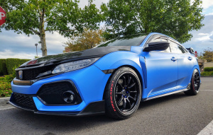2017 Honda Civic with 18x9.5 wheels