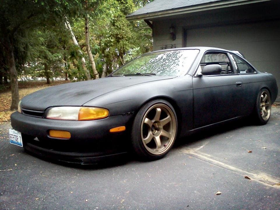 1995 Nissan S14 with 17x9 Rota Grids wheels