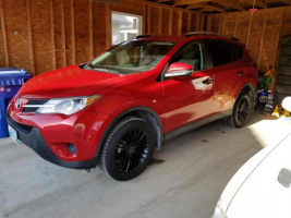 2018 Toyota RAV4 with 18x8 wheels