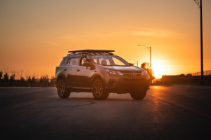 2018 Toyota RAV4 with 17x8 VTX Rally 5 wheels