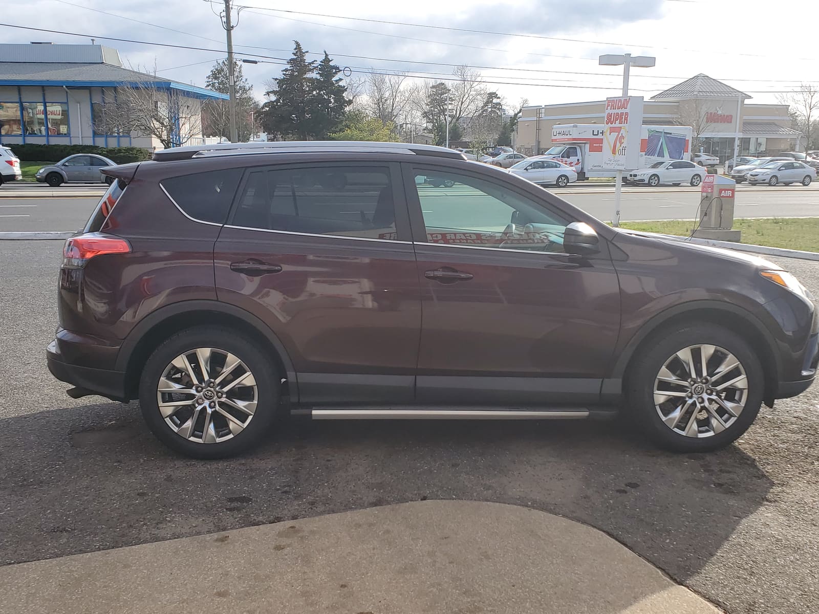 2018 Toyota RAV4 with 19x7.5 wheels