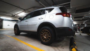 2021 Toyota RAV4 with 17x8 LP1 wheels