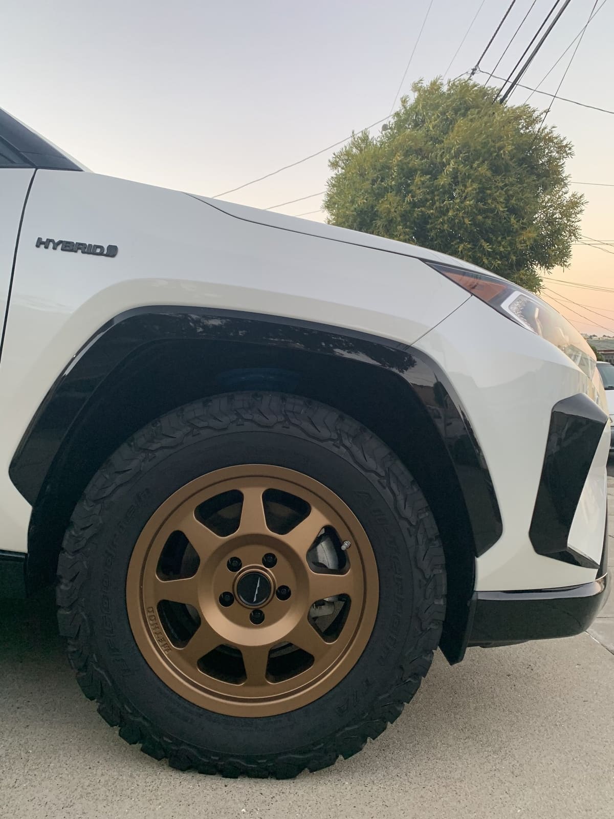 2020 Toyota RAV4 with 17x7.5 wheels