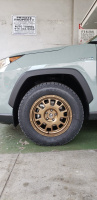 2021 Toyota RAV4 with 17x8 LP7 wheels