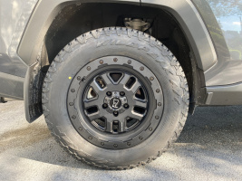 2020 Toyota RAV4 with 17x8 wheels