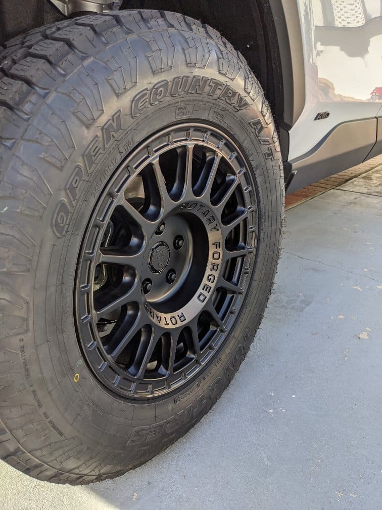 2020 Toyota RAV4 with 17x8 wheels