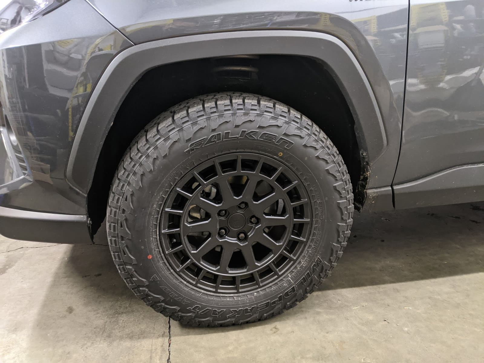 2021 Toyota RAV4 with 17x8 wheels