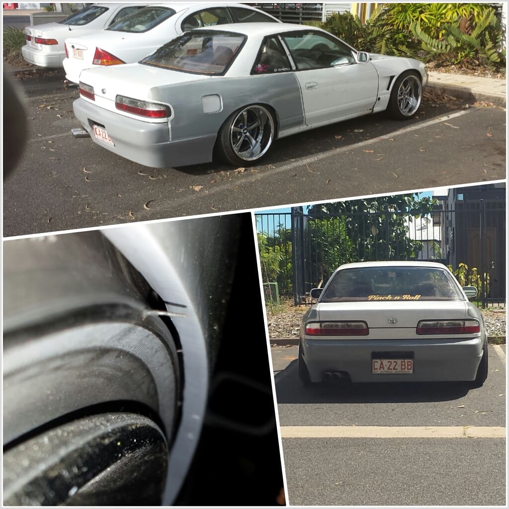 1991 Nissan S13 with 18x9 Work VS- KF wheels