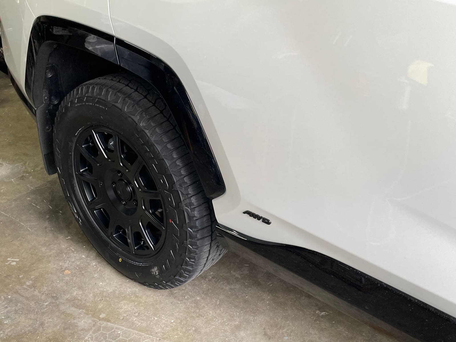 2021 Toyota RAV4 with 17x7.5 wheels