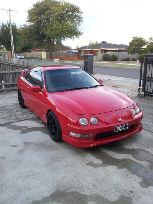 2001 Acura Integra with 16x8 Enkei RPF1 wheels
