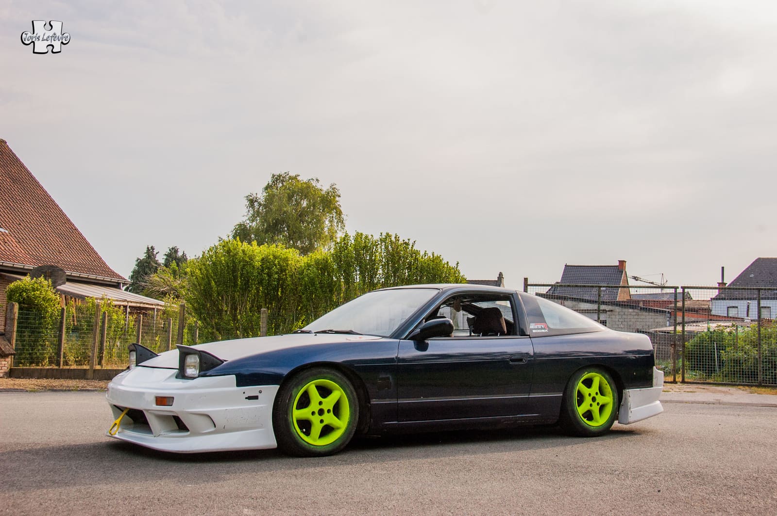 1992 Nissan S13 with 15x7 wheels