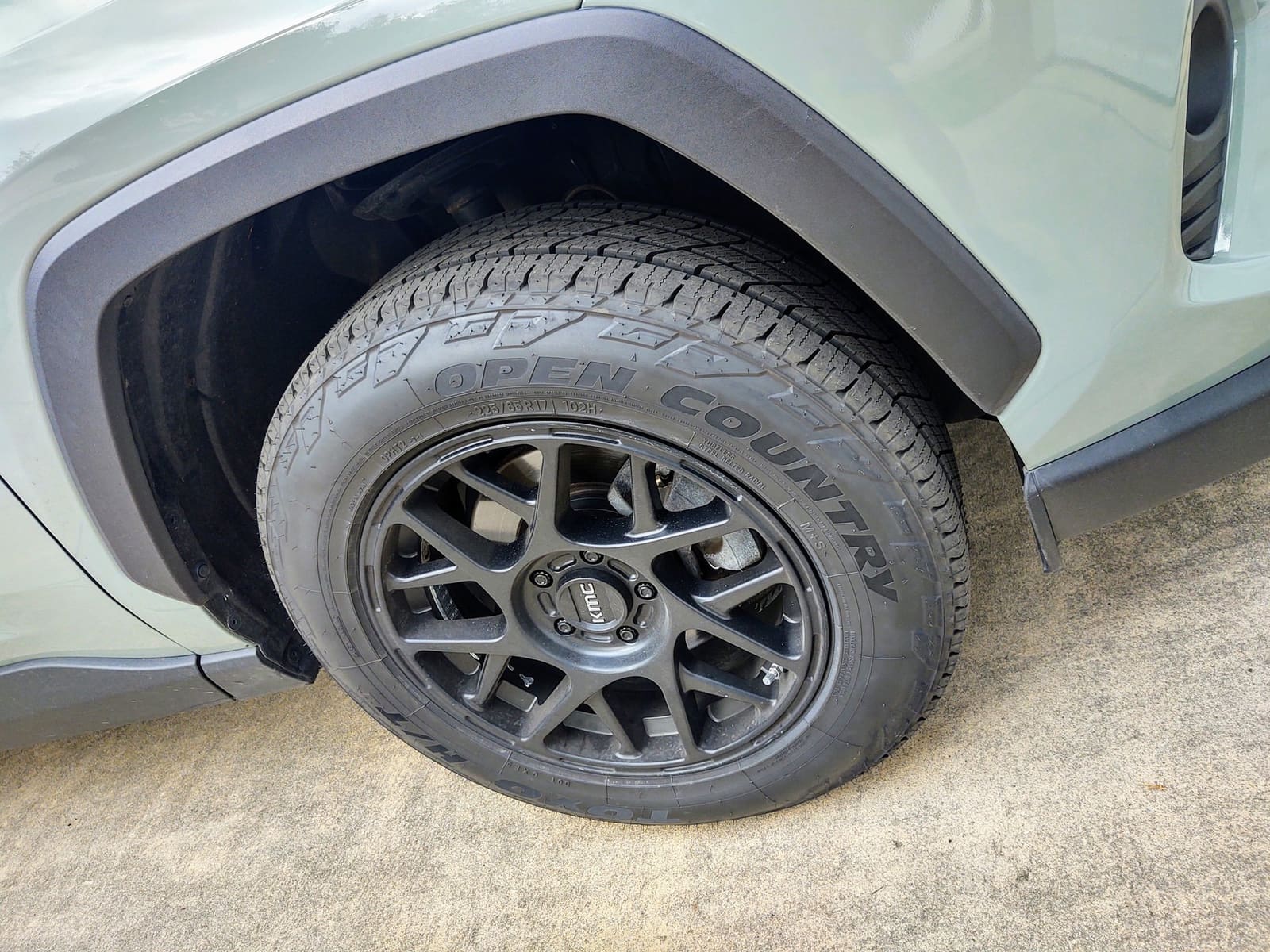 2019 Toyota RAV4 with 17x8 wheels