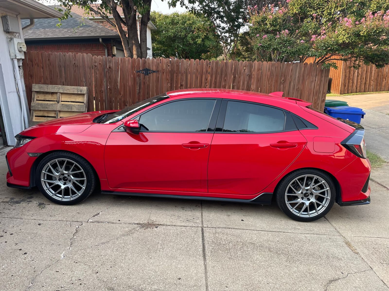 2021 Honda Civic with 18x8 wheels