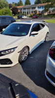 2017 Honda Civic with 18x8 wheels