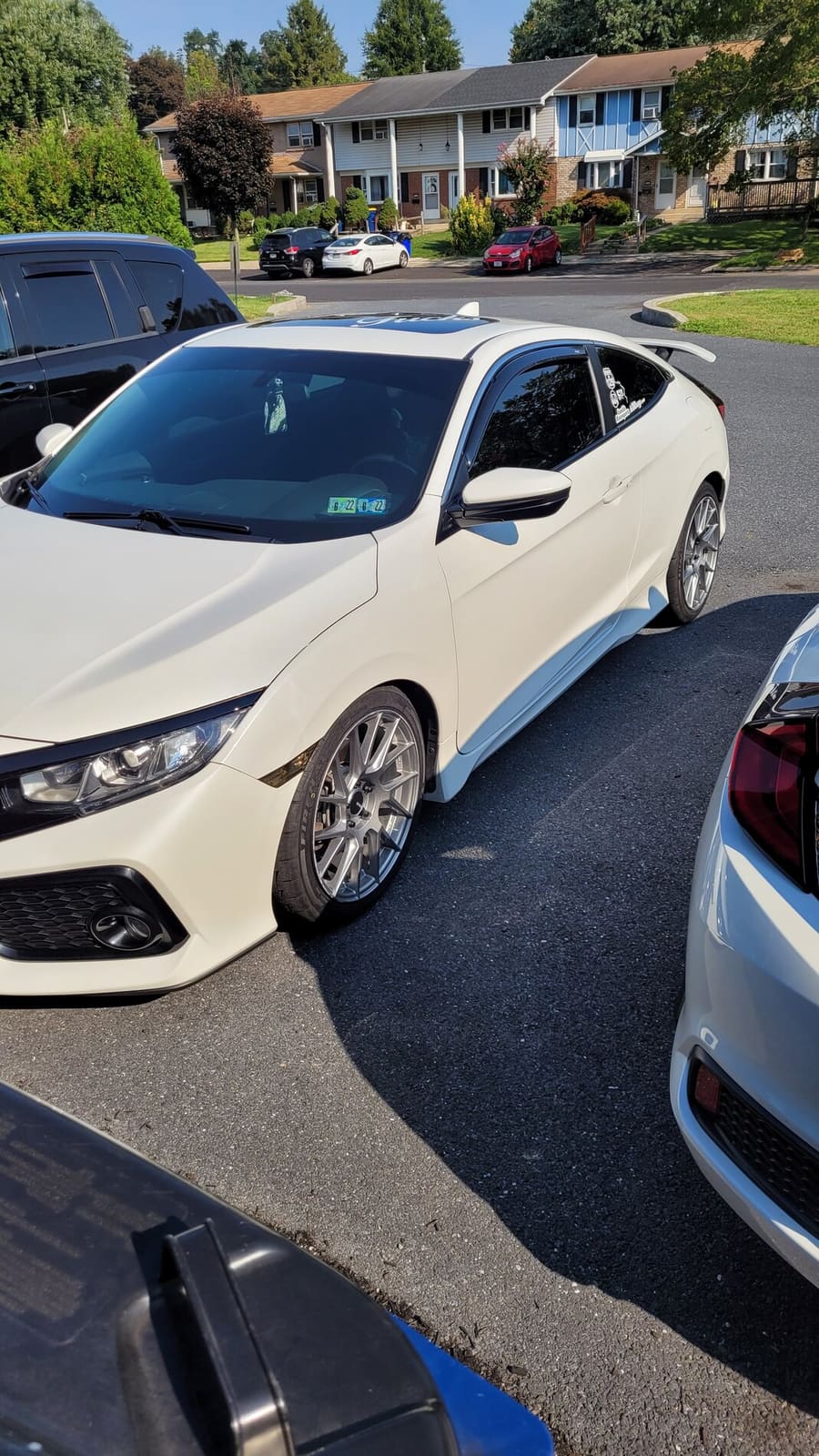 2017 Honda Civic with 18x8 wheels