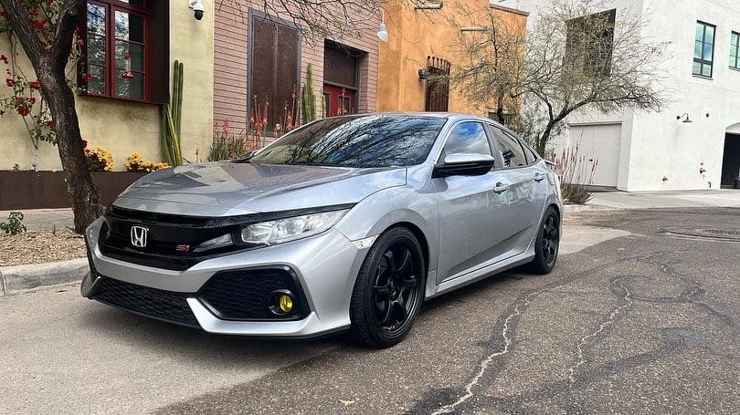 2018 Honda Civic with 18x8.5 wheels