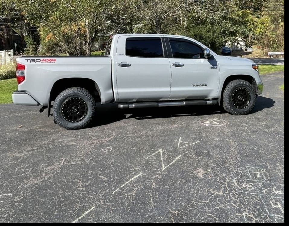 2021 Toyota Tundra with 18x9 wheels