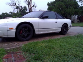 1993 Nissan S13 with 17x9 5zigen FN01R-C wheels