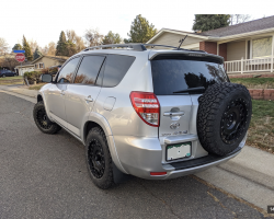 2009 Toyota RAV4 with 17x8.5 KMC Holeshots wheels