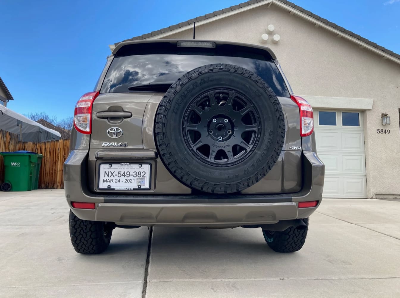2012 Toyota RAV4 with 16x7 wheels