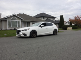 2013 Mazda Mazda3 with 18x9.5 wheels