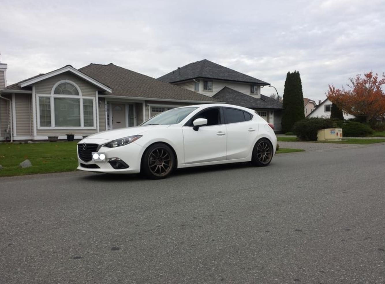 2013 Mazda Mazda3 with 18x9.5 wheels