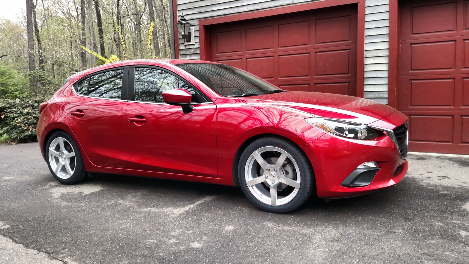 2015 Mazda Mazda3 with 18x7.5 Panoramas wheels
