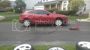 2013 Mazda Mazda3 with 18x8.5 wheels