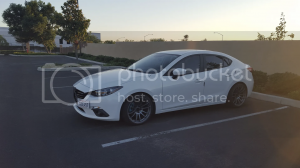 2013 Mazda Mazda3 with 18x9.5 wheels