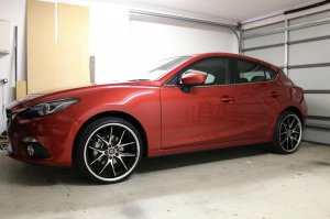 2015 Mazda Mazda3 with 20x8.5 wheels