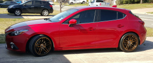 2014 Mazda Mazda3 with 18x9 wheels