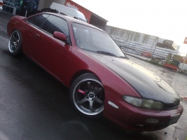 1998 Nissan S14 with 18x9.5 Diezel Drift wheels