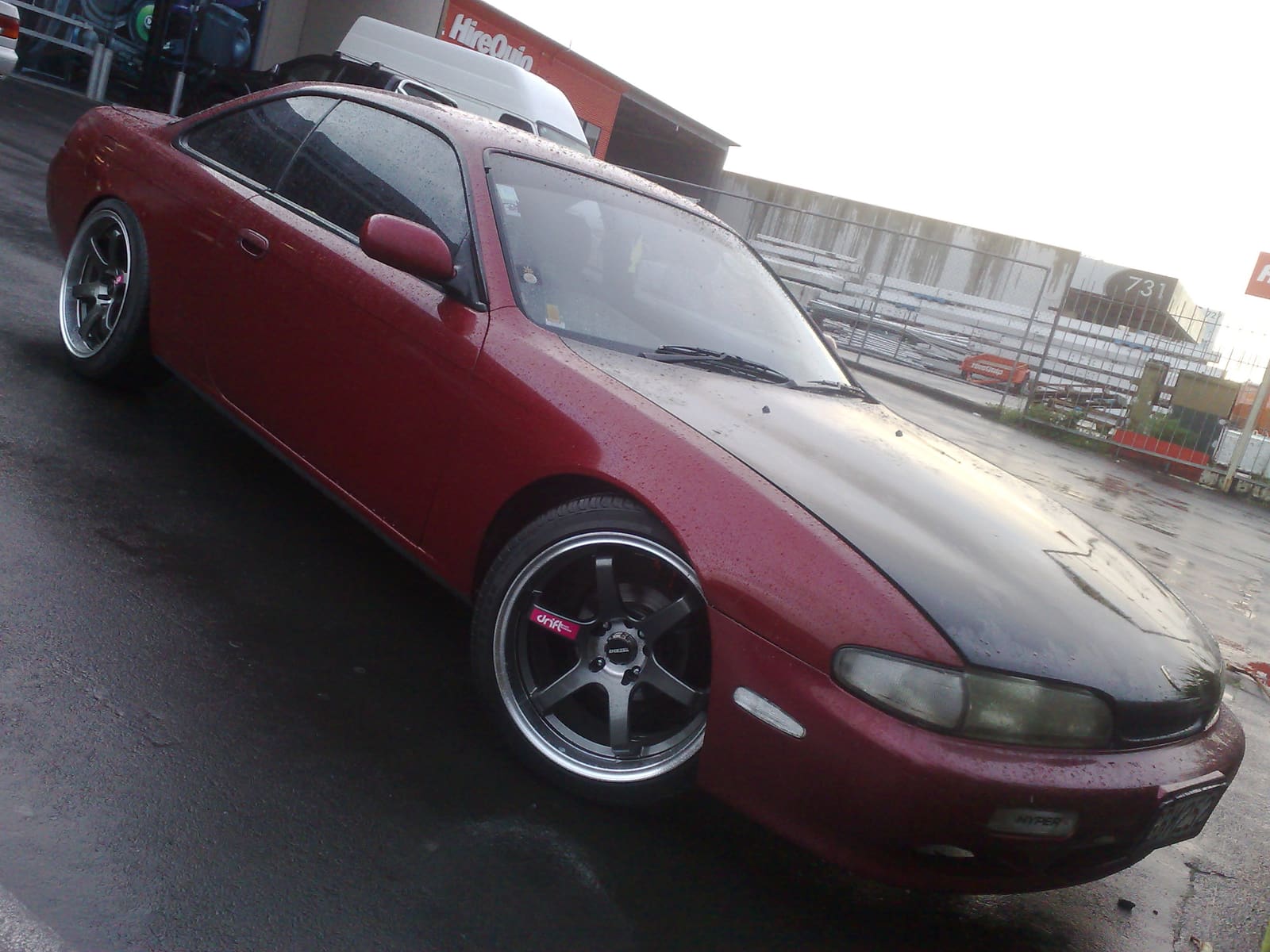 1998 Nissan S14 with 18x9.5 Diezel Drift wheels