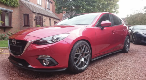 2016 Mazda Mazda3 with 18x8 DRx2 wheels