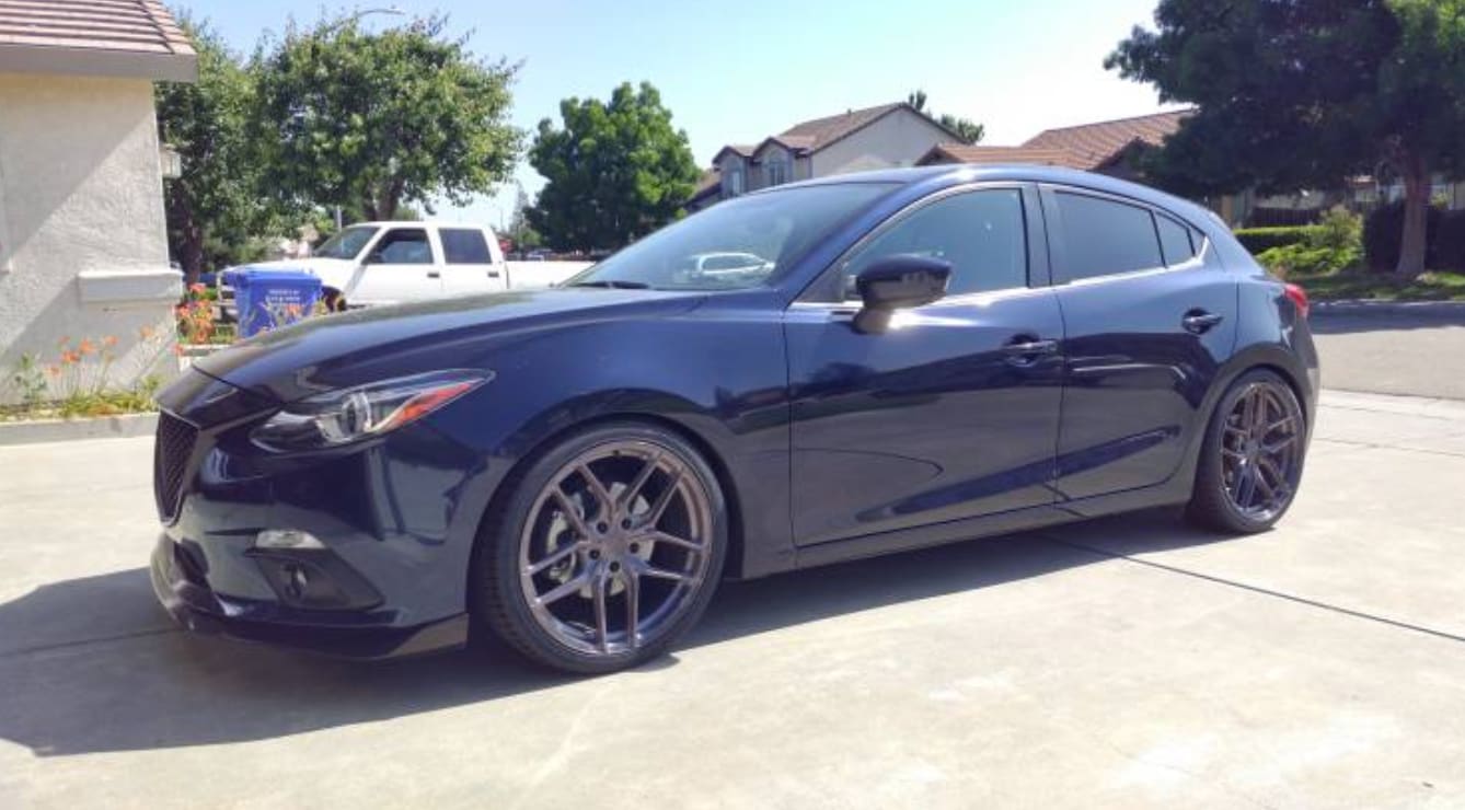 2014 Mazda Mazda3 with 19x8.5 wheels