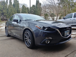 2015 Mazda Mazda3 with 18x8 wheels