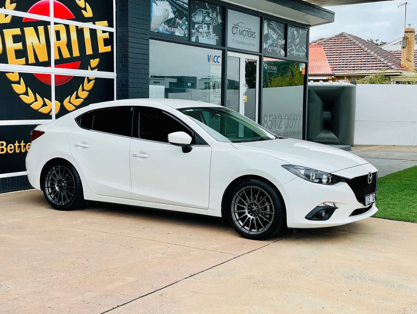 2014 Mazda Mazda3 with 18x8 wheels