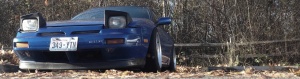 1990 Nissan S13 with 17x9 Enkei RPF1 wheels