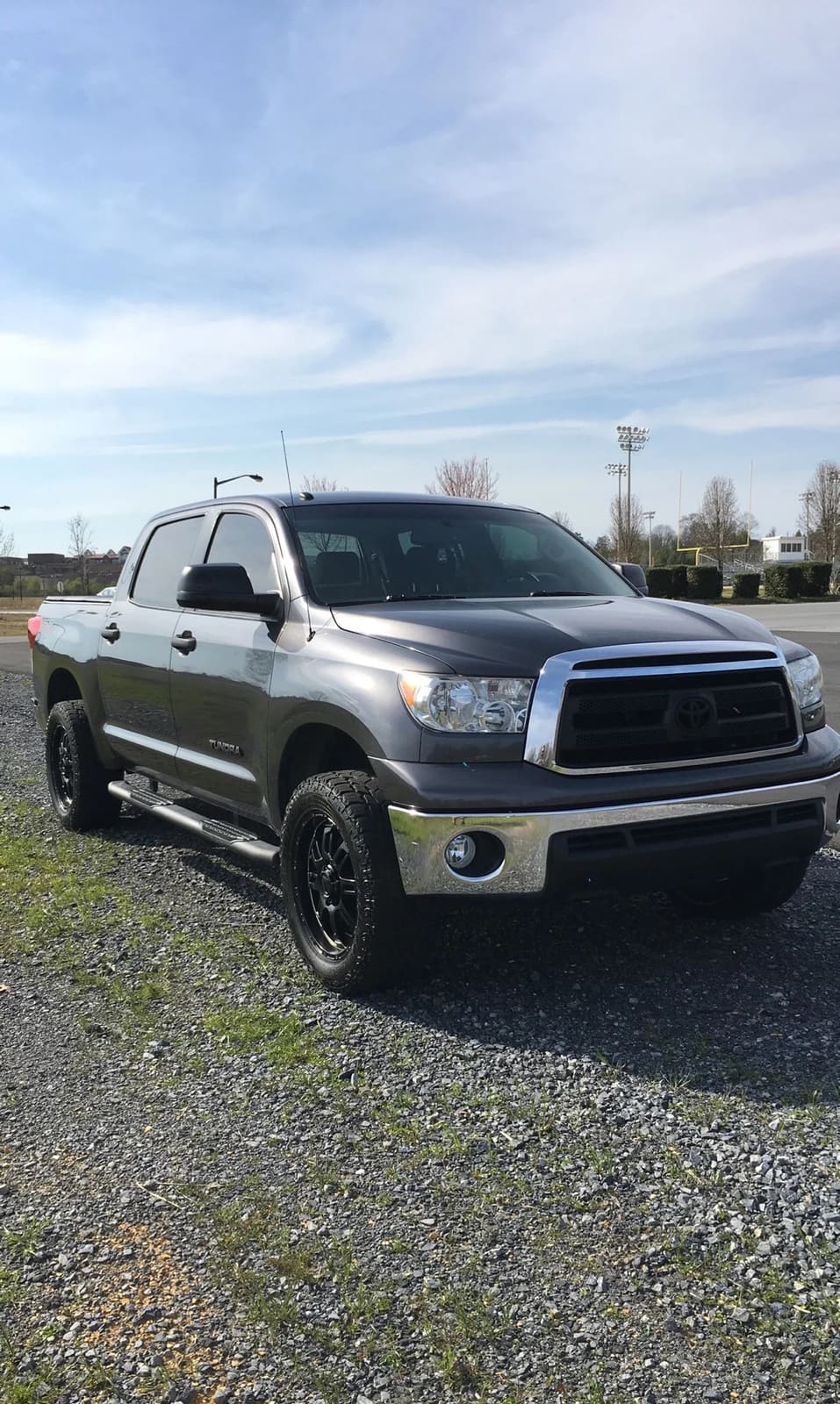 2016 Toyota Tundra with black TSS wheels wheels