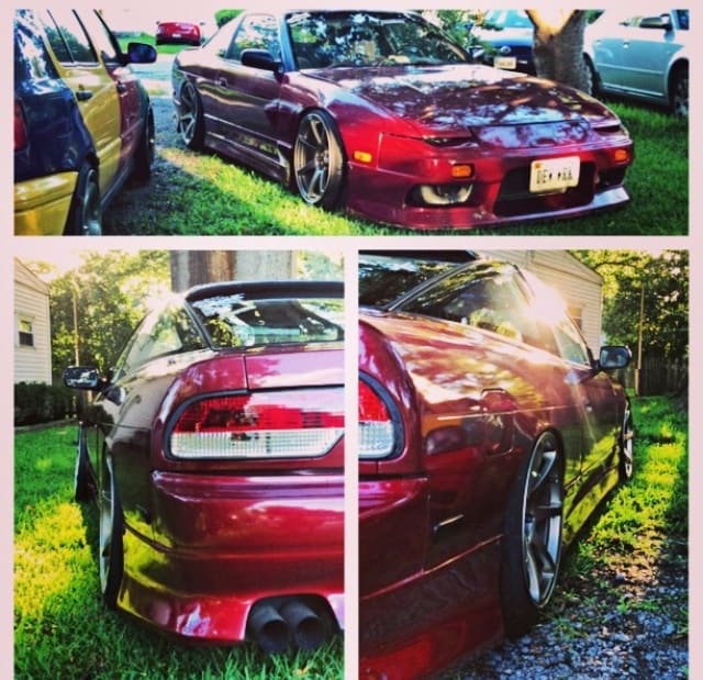 1993 Nissan S13 with 18x9.5 Mb battle wheels