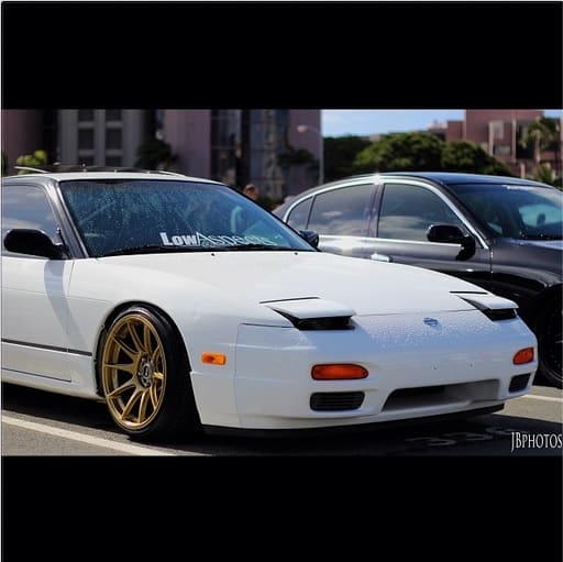 1991 Nissan S13 with 17x9.75 XXR 527 wheels