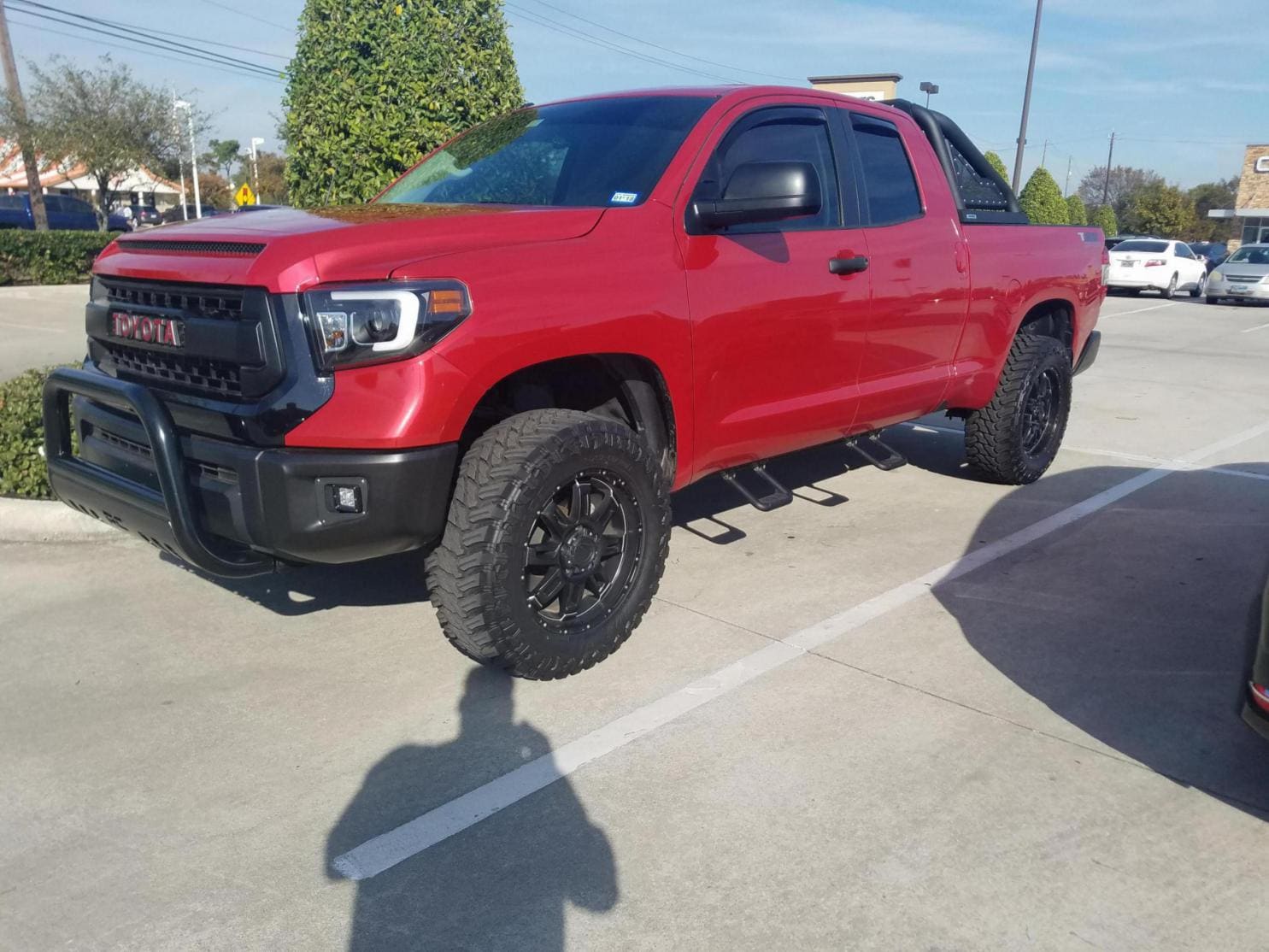 2015 Toyota Tundra with black TSS wheels wheels