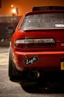 1992 Nissan S13 with 17x9 Enkei RPF1 wheels