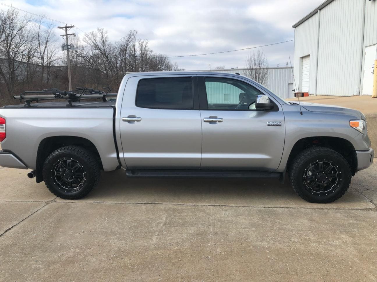 2007 Toyota Tundra with black TSS wheels wheels