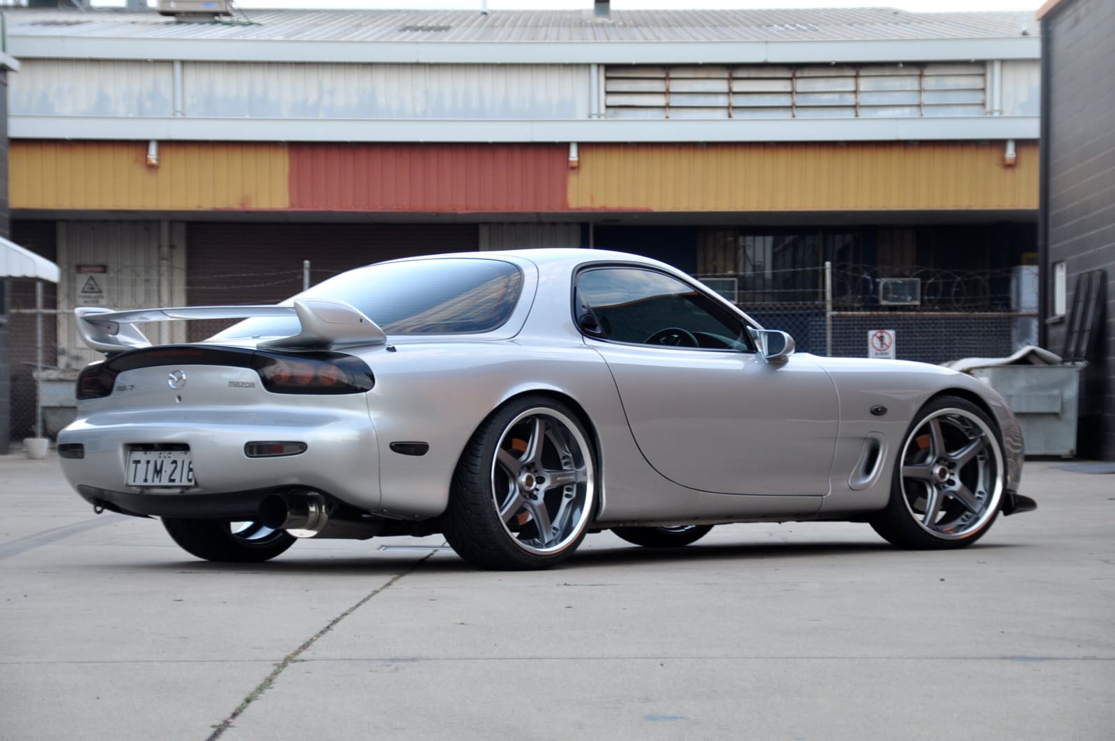 1999 Mazda RX-7 with 19x9.5 Volk Racing GTS wheels